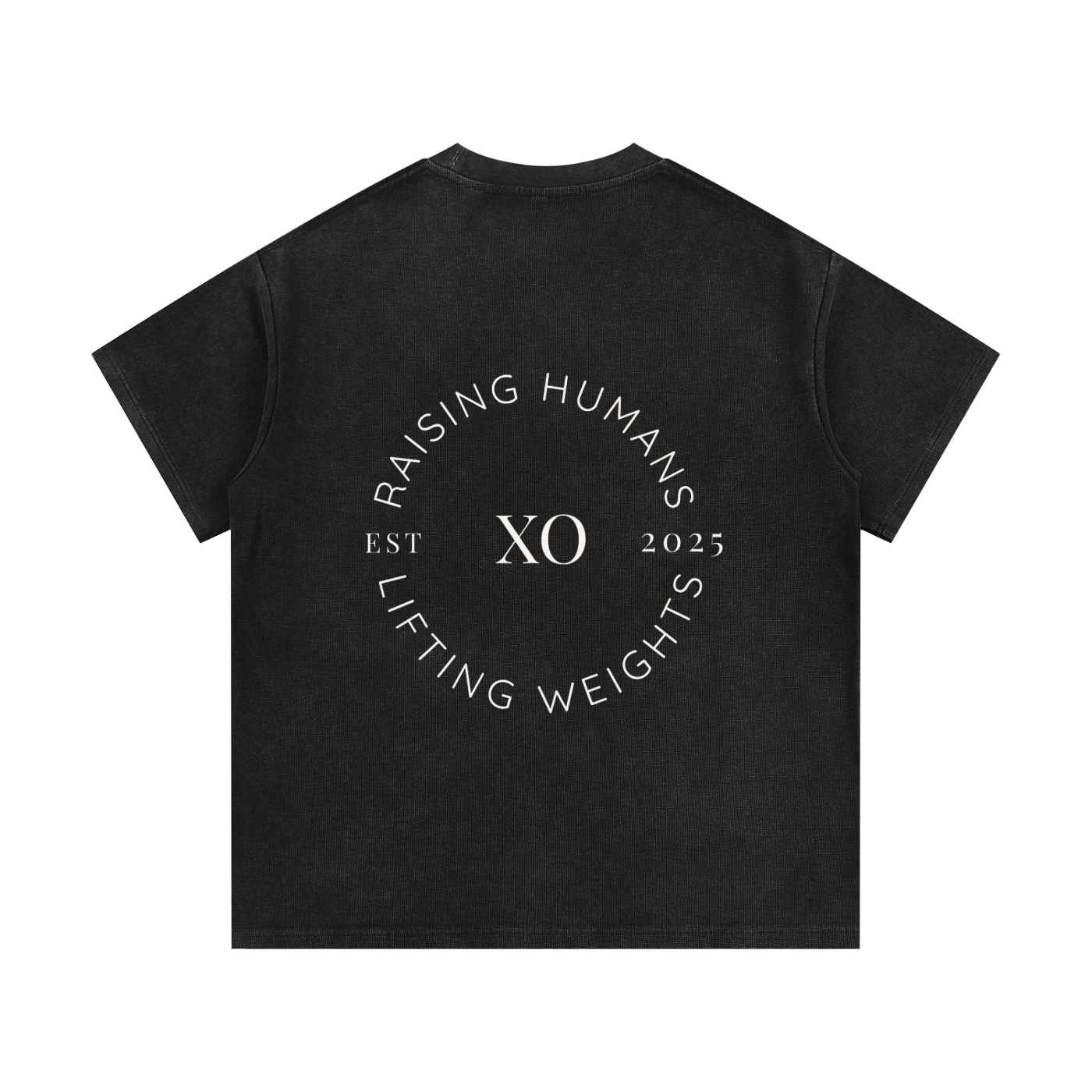 RAISING HUMANS - Mineral Wash Waffle Knit T-Shirt
