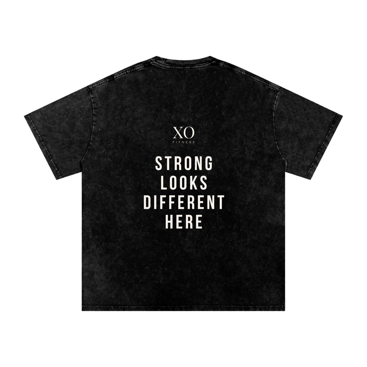 LIVE FULLY - Snow Washed Oversized Cotton T-Shirt