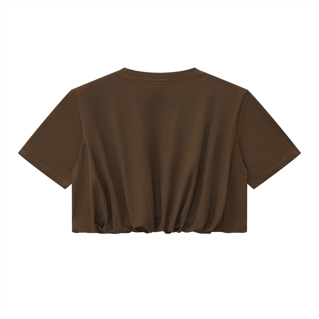 STRONG MOMS CLUB - Women’s Crop Bubble Hem T-Shirt