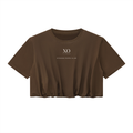 STRONG MOMS CLUB - Women’s Crop Bubble Hem T-Shirt
