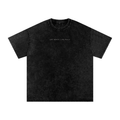 LIVE FULLY - Snow Washed Oversized Cotton T-Shirt