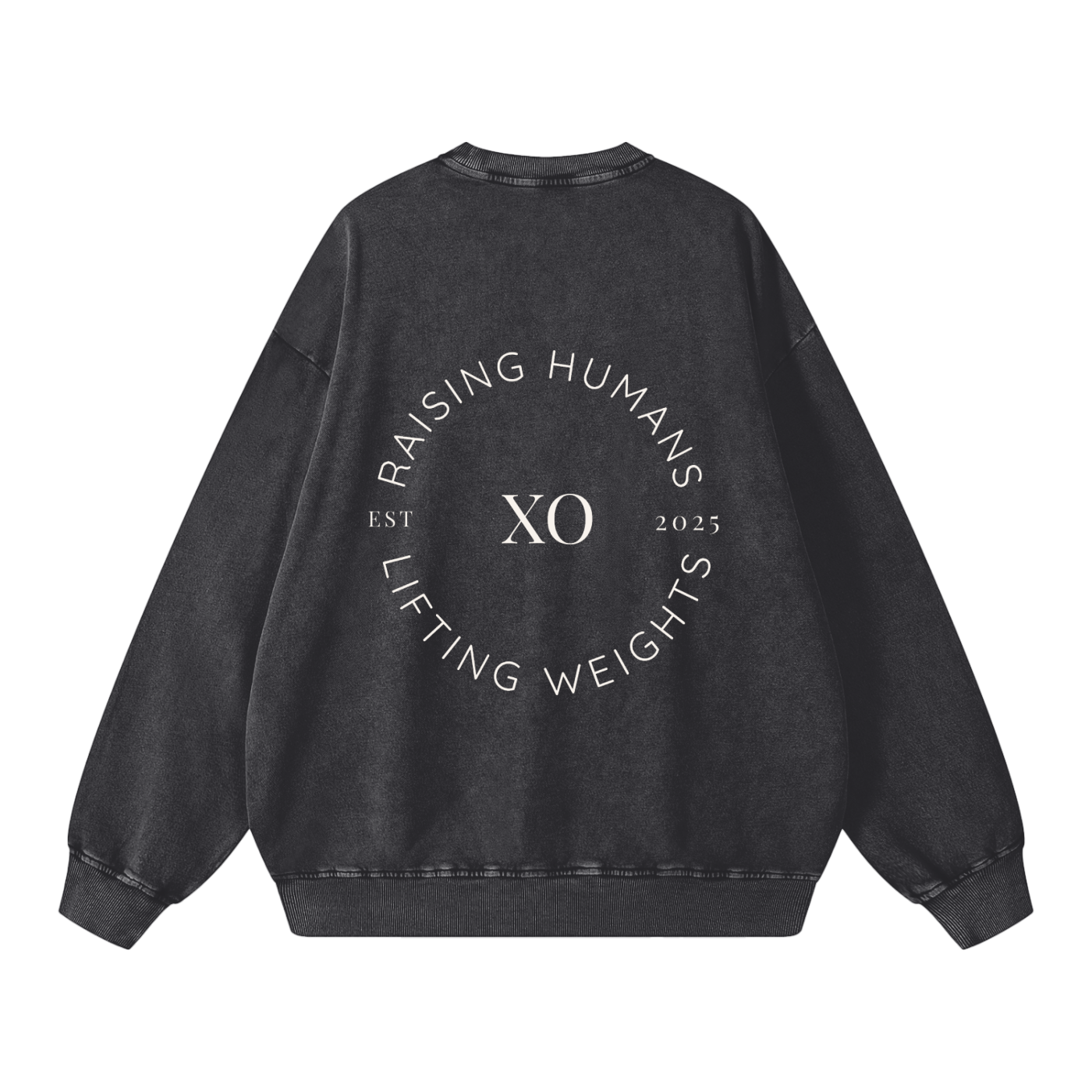 STRONG MOMS CLUB - Snow Washed Oversized Sweatshirt
